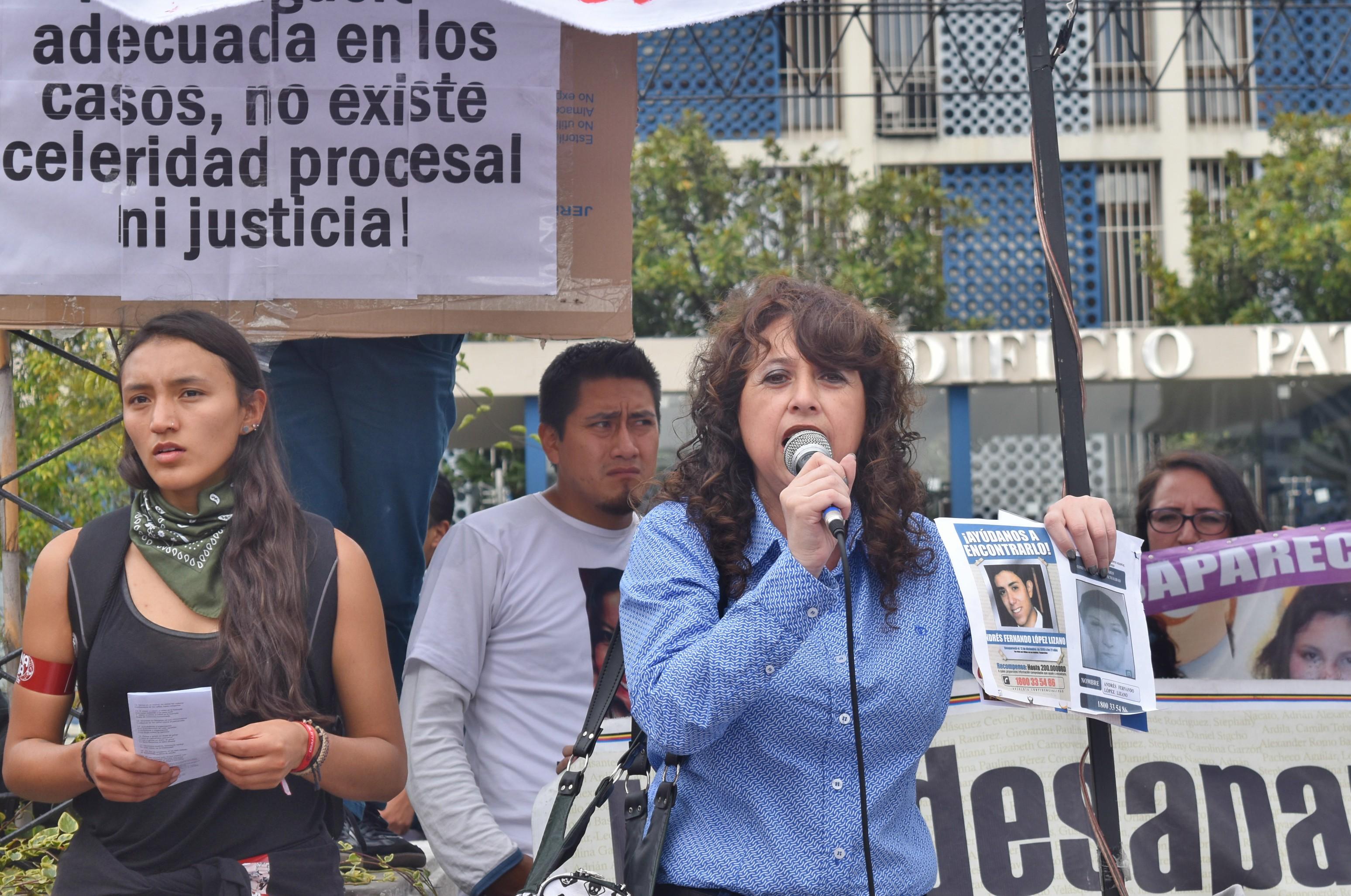 Yanera Constante busca a su hija Giovanna desaparecida desde el 4 de diciemnbre de 2010. Foto: Asfadec