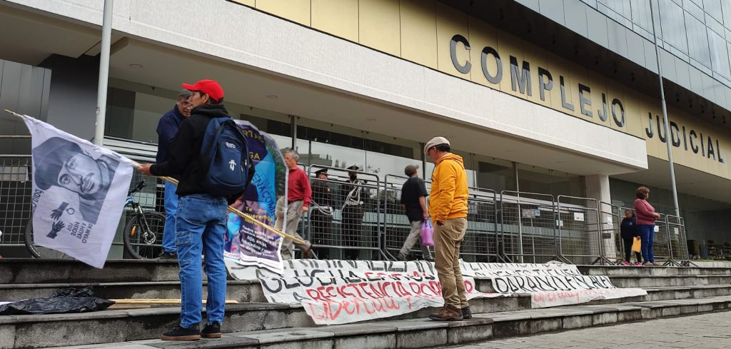 Audiencia de juicio contra líderes indígenas e integrantes del MG